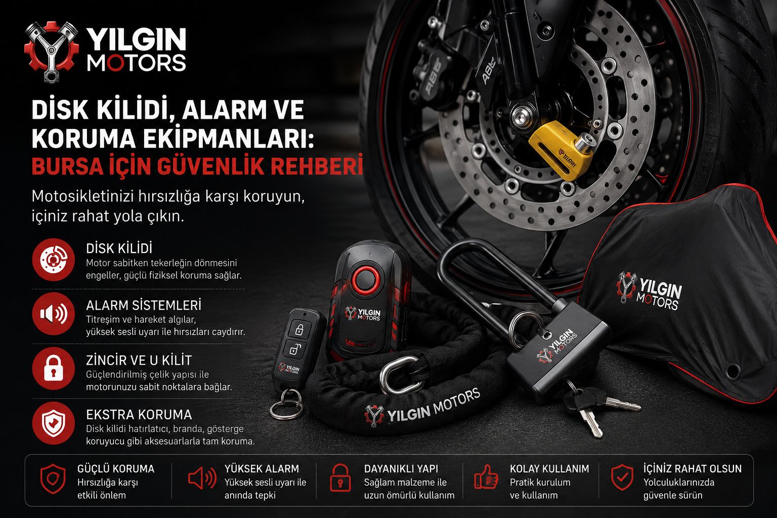 Disk Kilidi, Alarm ve Koruma Ekipmanlari: Bursa Icin Guvenlik Rehberi
