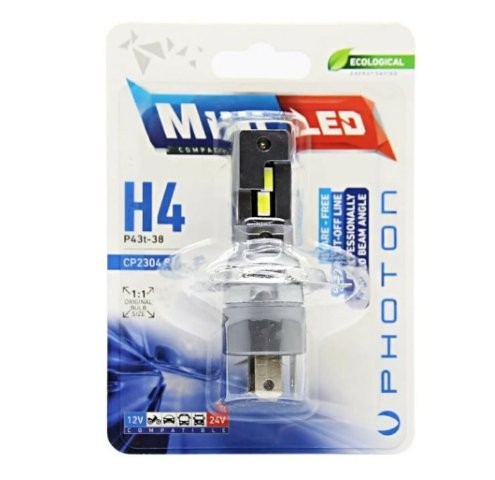 PHOTON MINI H4 12-24V COMPACT LED (TEKLİ BLİSTER)